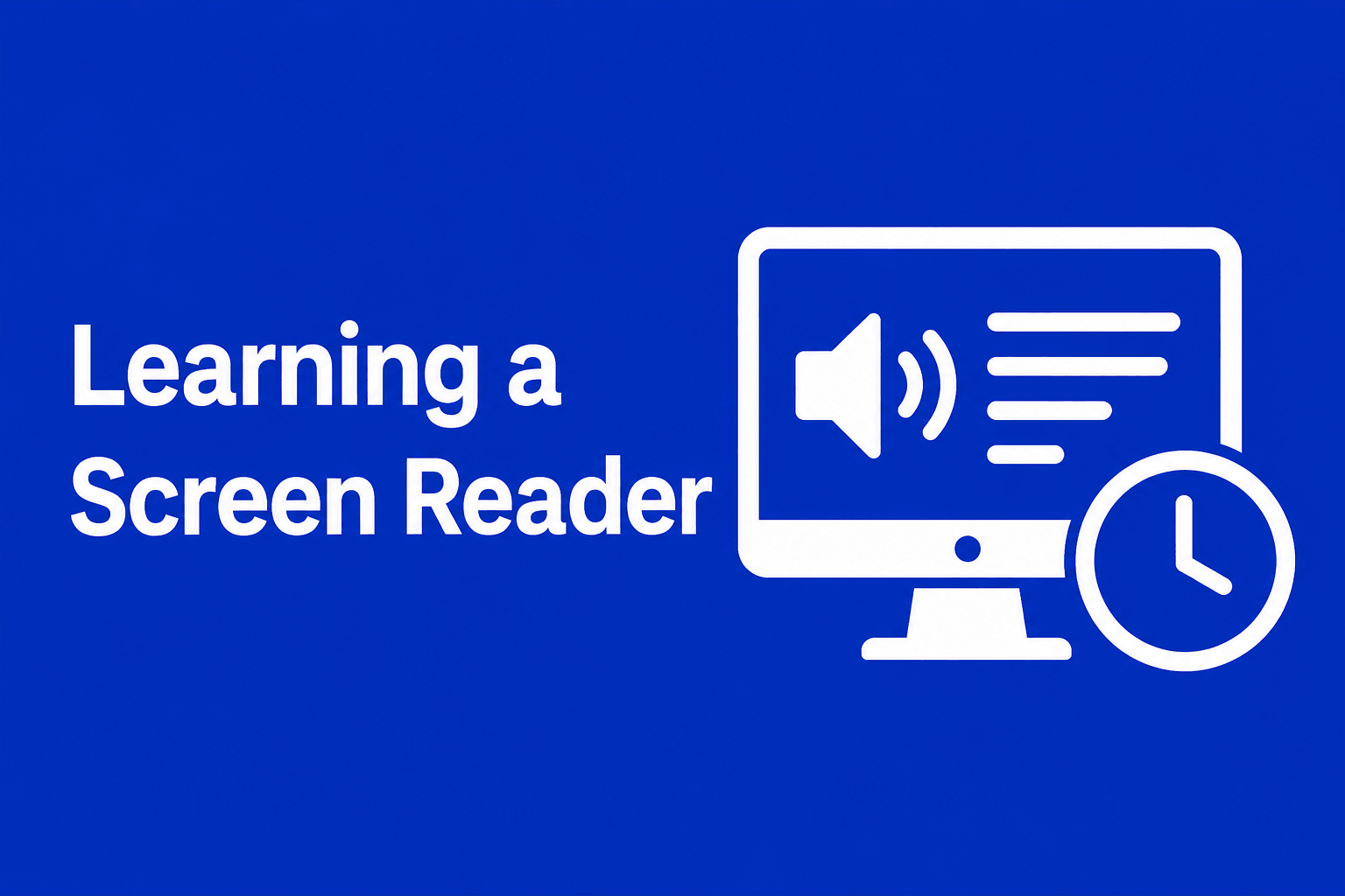 How to learn screen reader